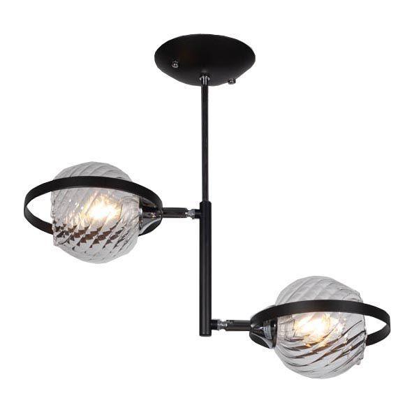 Люстра на штанге IMEX MD.3149-2-S BK+CH