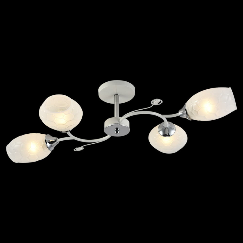 Люстра на штанге Reluce 11364-0.3-04B WH+CR