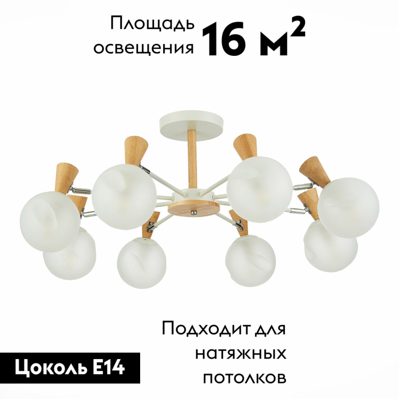 Потолочная люстра Evoluce Catania SLE220702-08