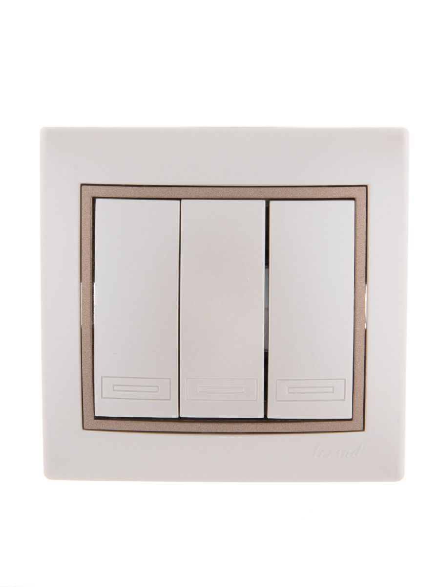 Выключатель тройной Lezard Mira 701-3031-109