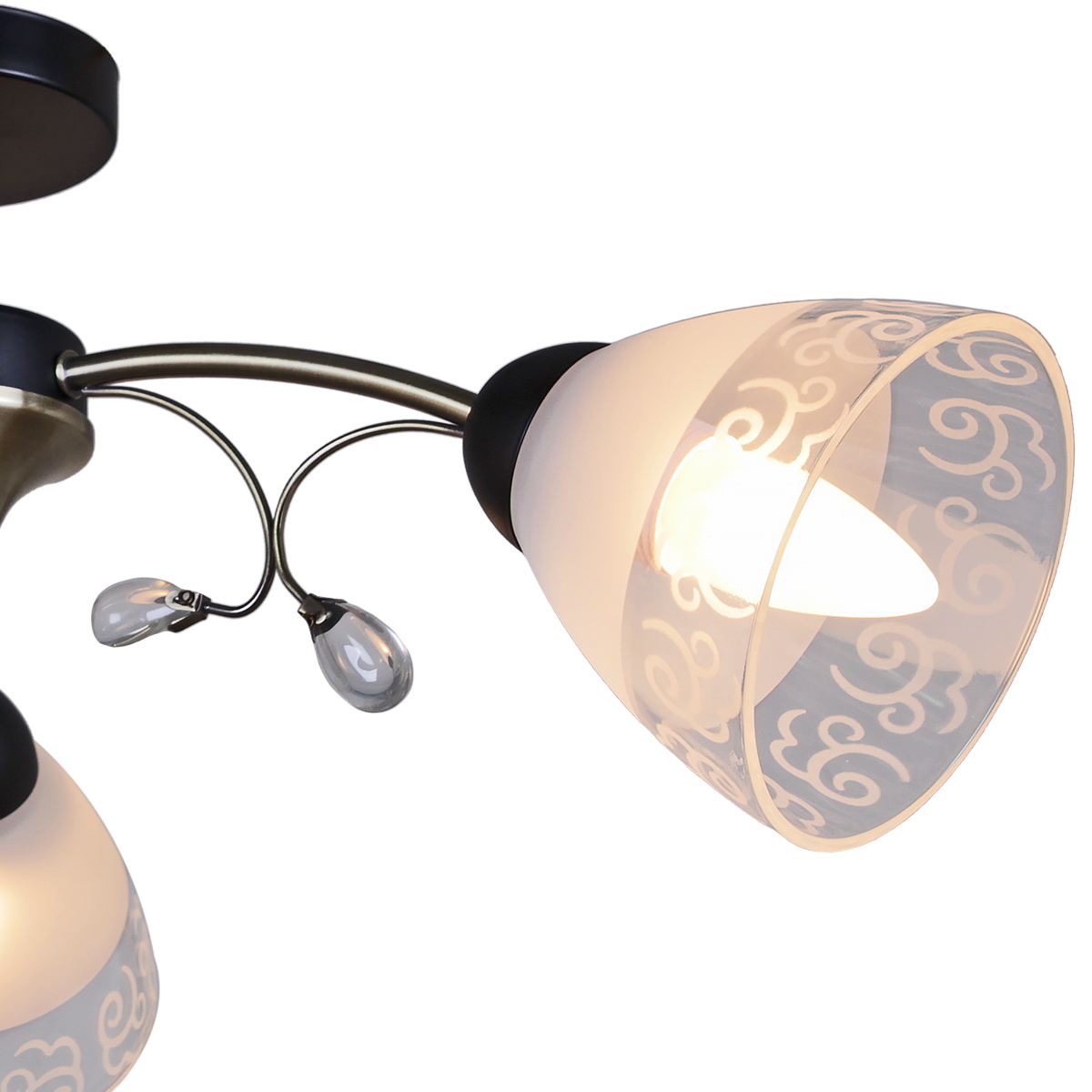 Люстра на штанге Illumico IL0287-3CSQ-29 BK AB