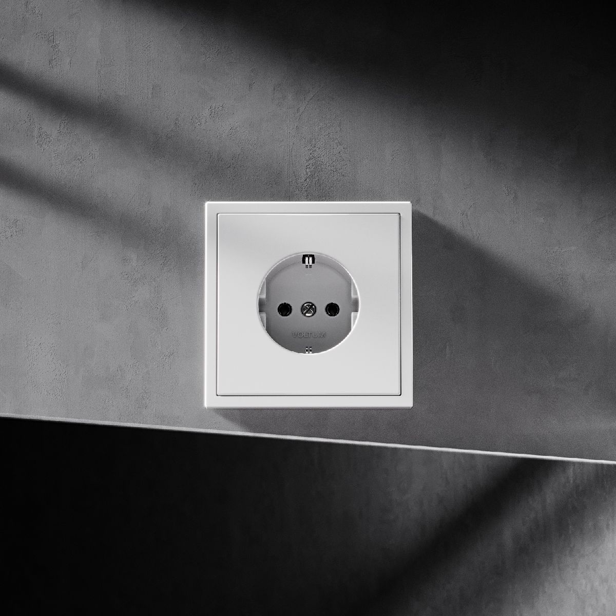 Выключатель двухклавишный Voltum S70 VLS020105 (сталь)