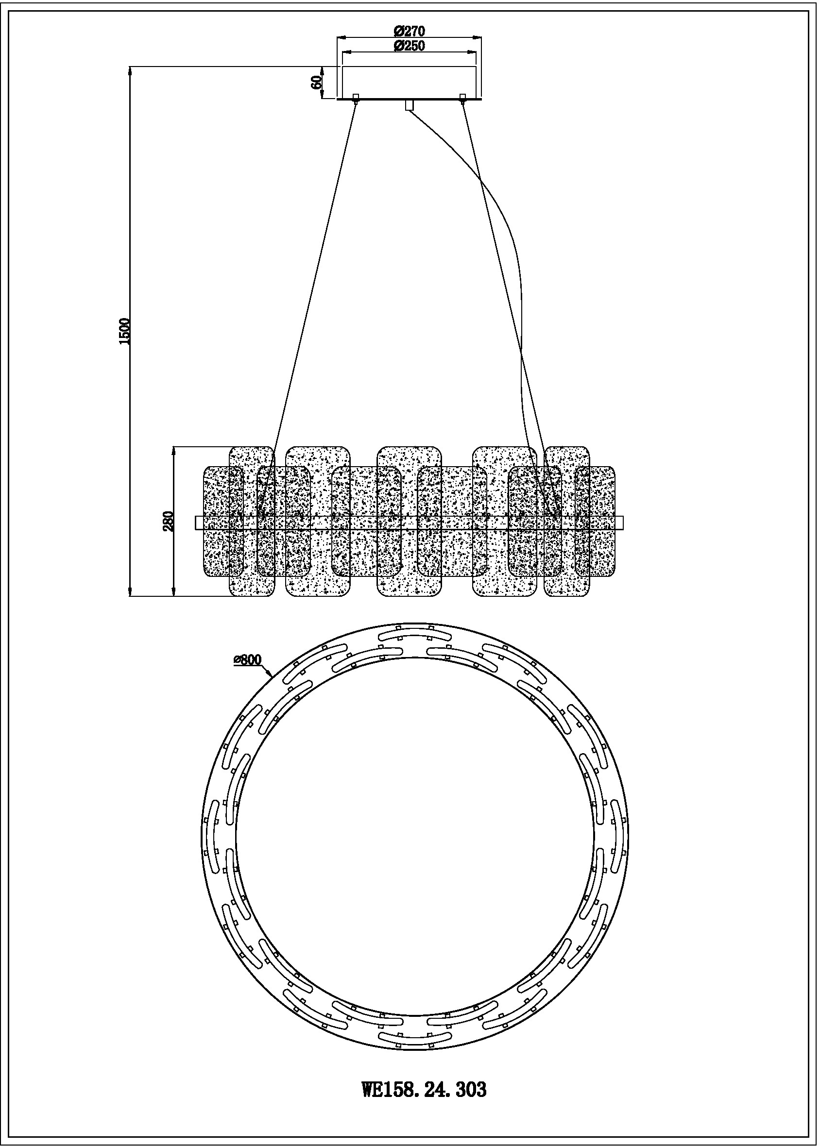 Подвесная люстра Wertmark Nelly WE158.24.303