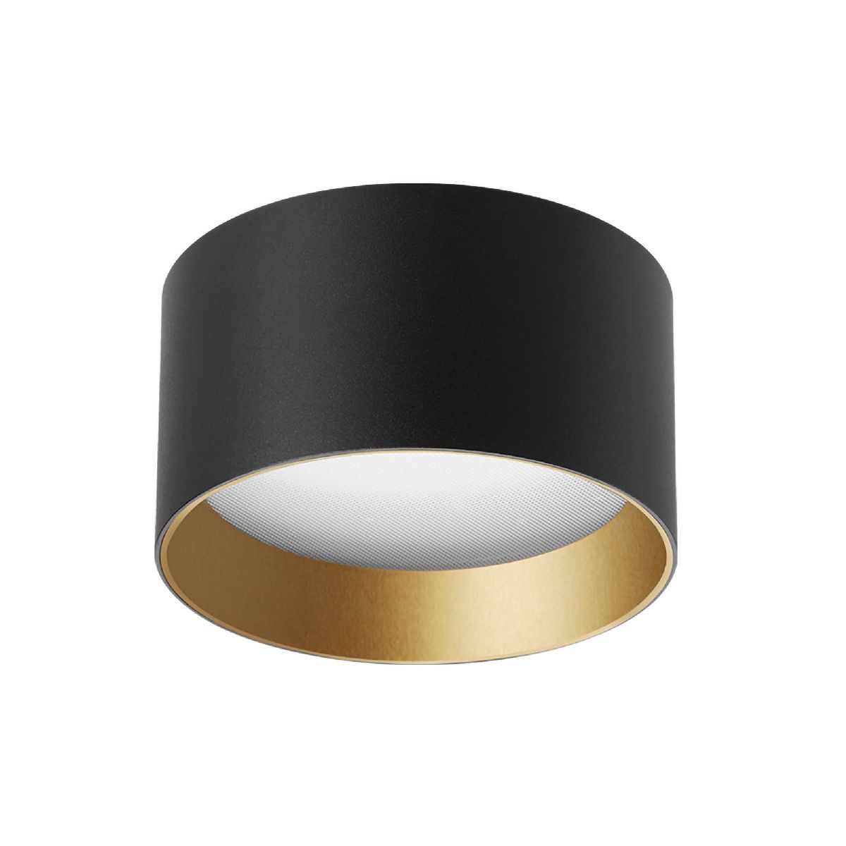 Накладной светильник Arlight SP-BISCOTTO-R120-12W Warm3300-MIX (BK-GD, 80 deg, 230V) 055026