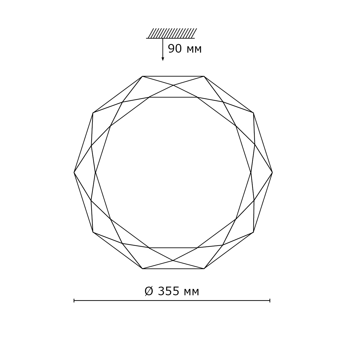 Настенно-потолочный светодиодный светильник Sonex Tora 2012/A