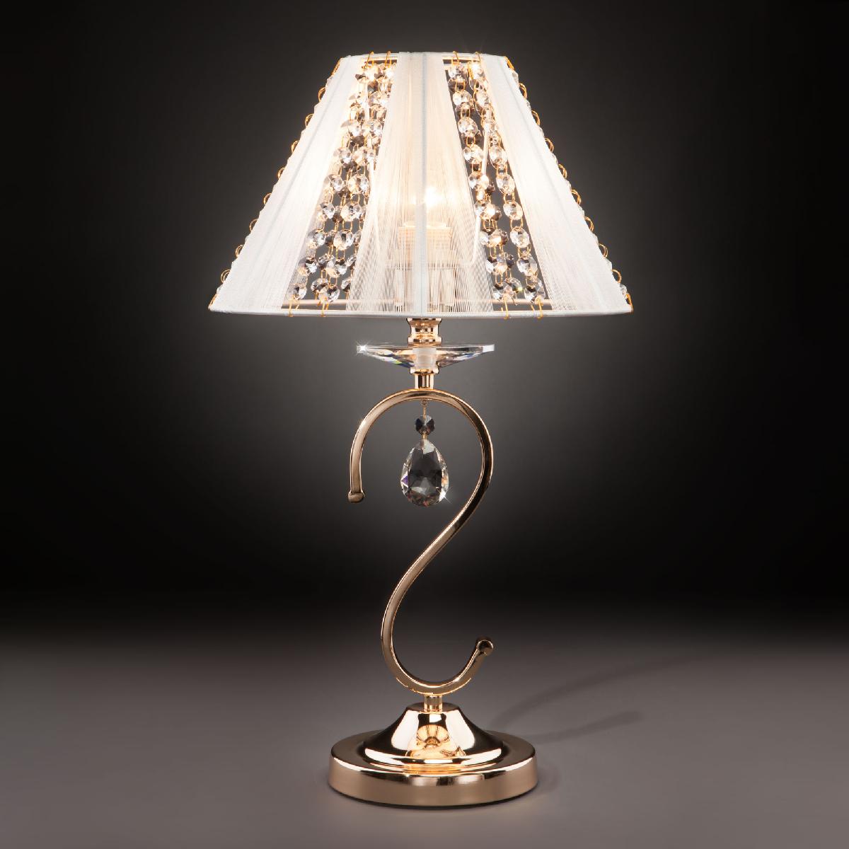 Настольная лампа Eurosvet Alexis 3419/1Т золото/белый Strotskis