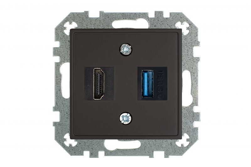 Розетка HDMI USB Liregus Retro 29-239