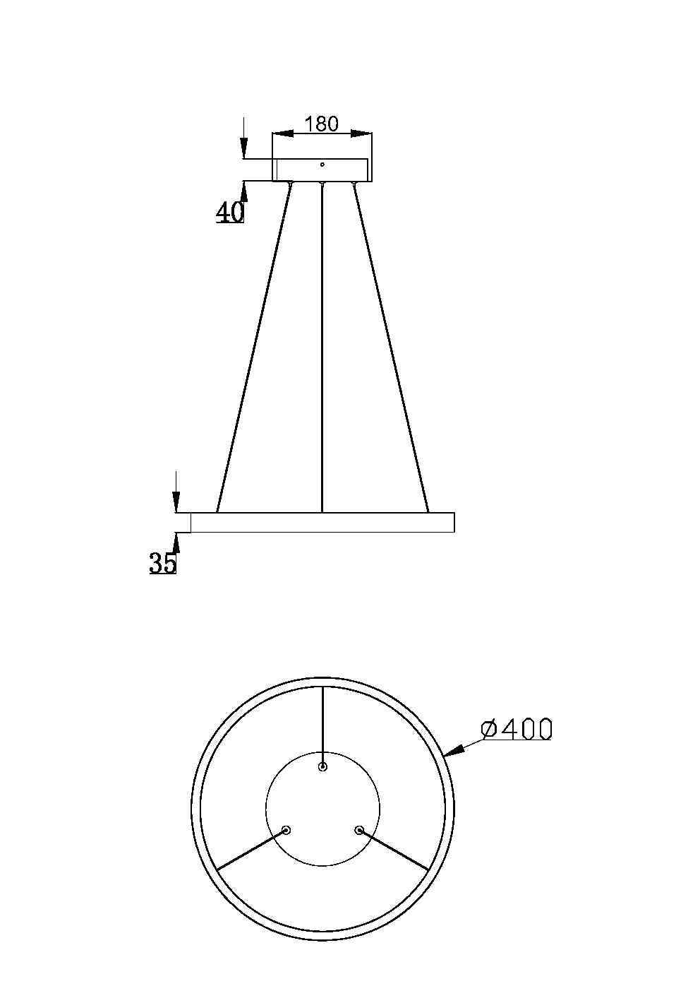 Подвесной светильник Maytoni Rim MOD058PL-L22W3K