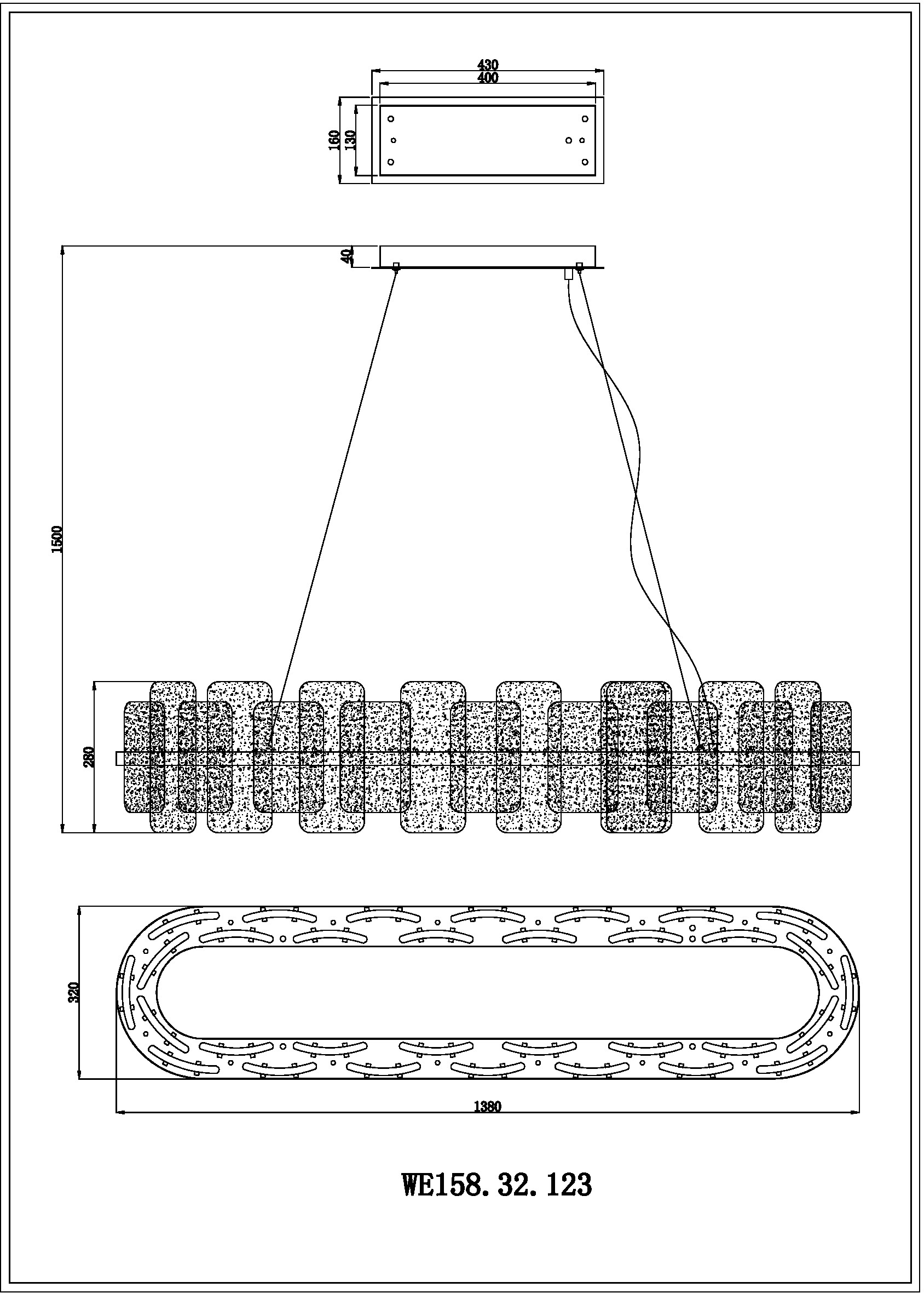 Подвесная люстра Wertmark Nelly WE158.32.123