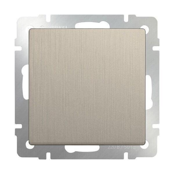 Выключатель Werkel одноклавишный шампань рифленый WL10-SW-1G 4690389085277