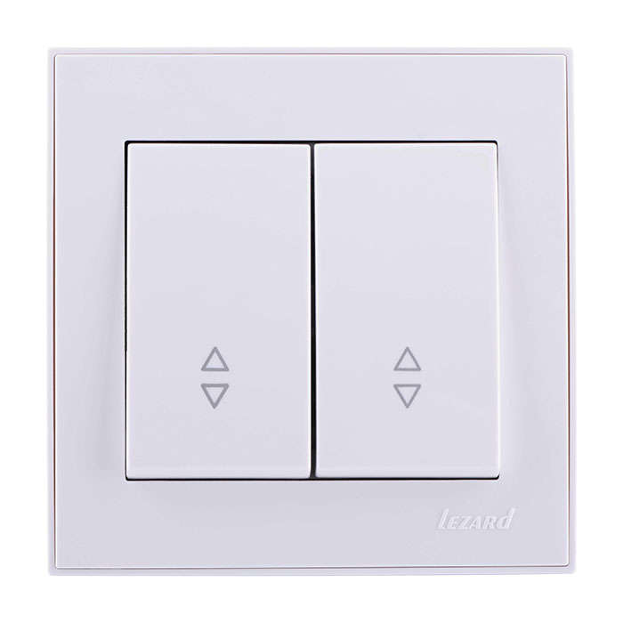 Выключатель проходной двойной Lezard Rain 703-0202-106