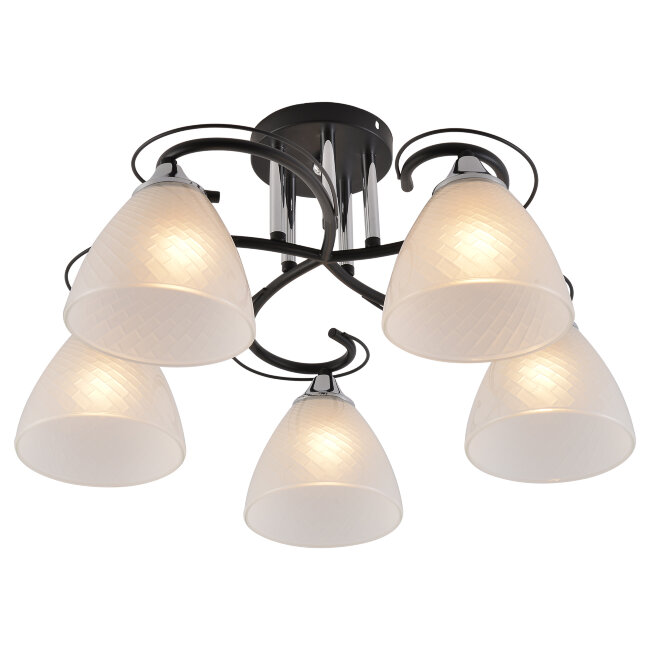 Потолочная люстра Seven Fires Nuala SF3372/5C-BK-CR-WT