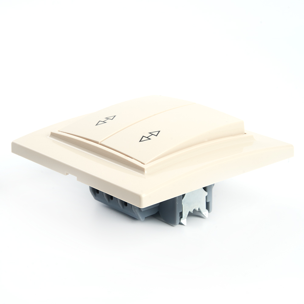 Переключатель 2-клавишный Stekker Эрна 39920