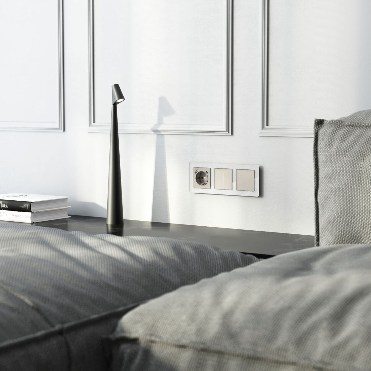 Выключатель сенсорный одноклавишный с подсветкой Werkel W4512014 4690389213854 a069762