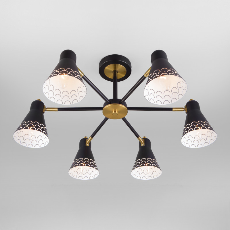 Люстра на штанге Eurosvet 70100/6 черный