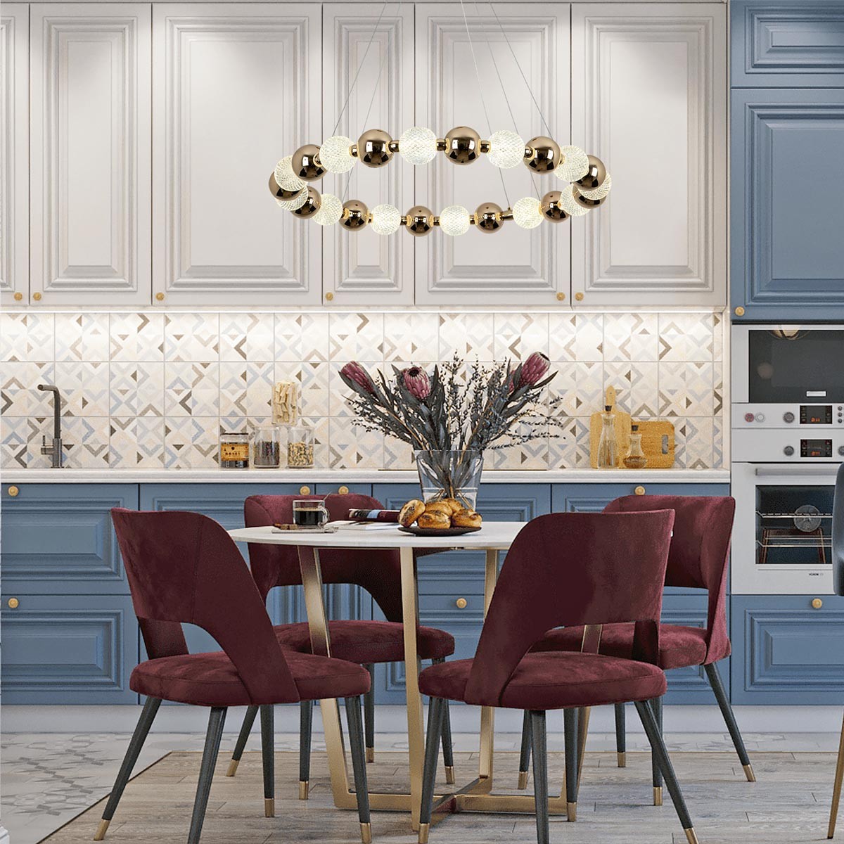 Подвесная люстра Modestyle MS.8012.800 GD