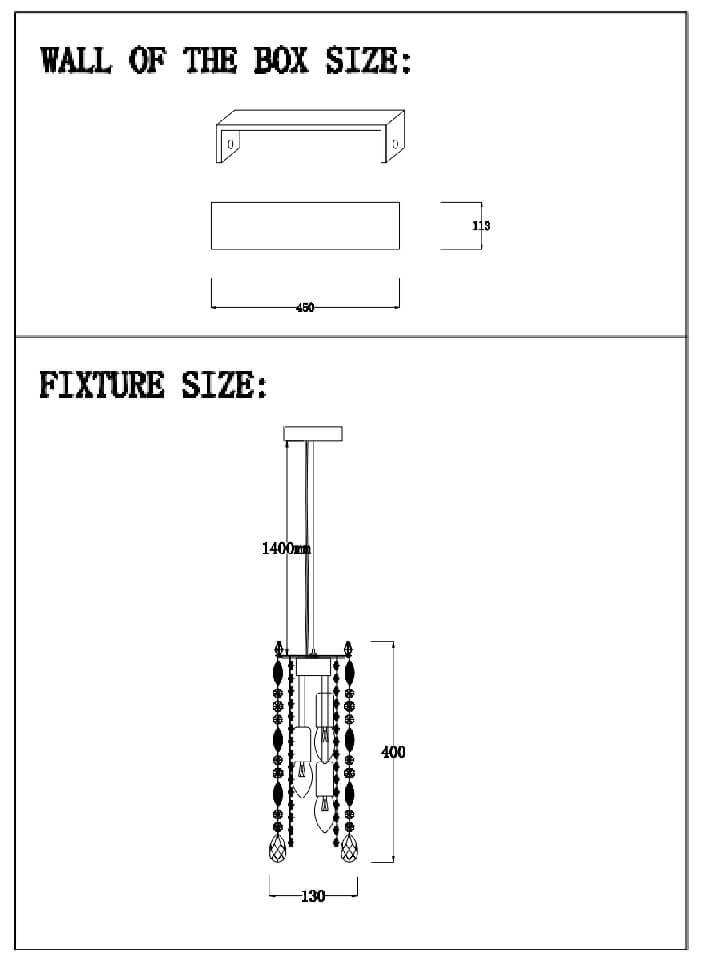 Подвесной светильник Crystal Lux Lirica SP3 Chrome