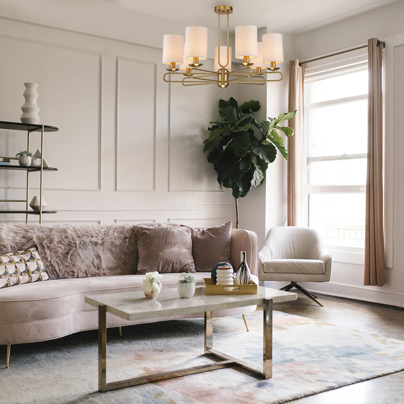 Подвесная люстра Escada Eclipse 10166/7PL Brass