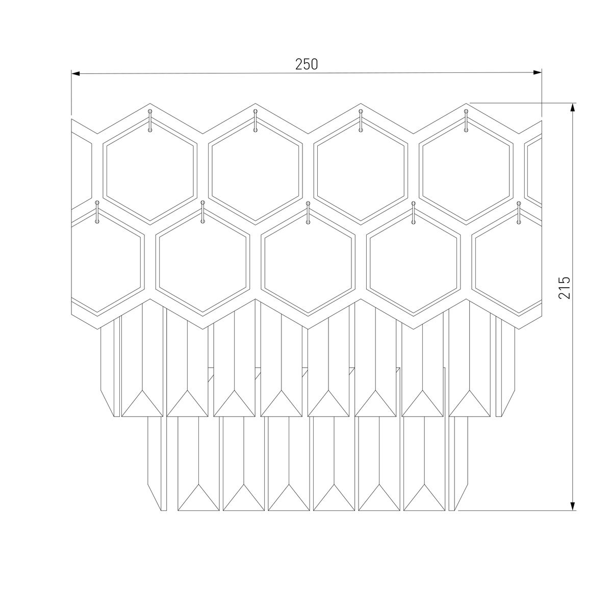 Настенный светильник Eurosvet Ariana 10124/2 хром/прозрачный хрусталь Strotskis (10113/2)