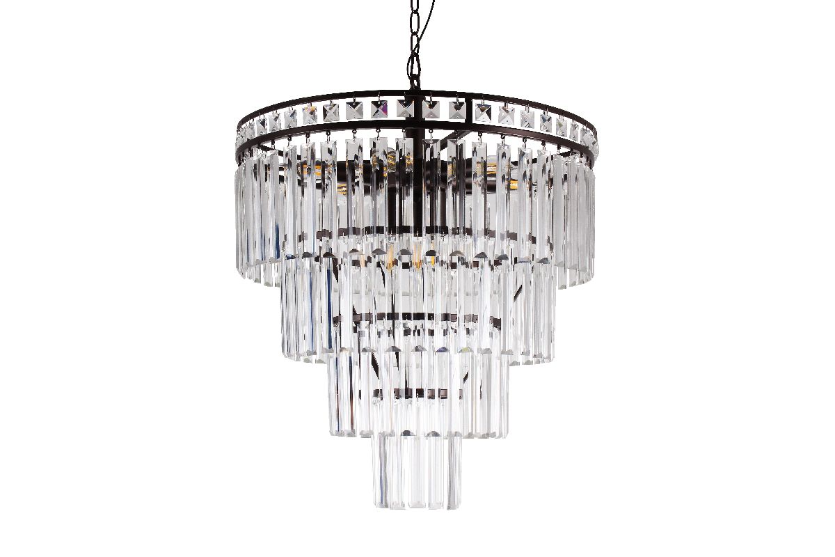 Подвесная люстра Elvan LU-61002/10-E14-Bk