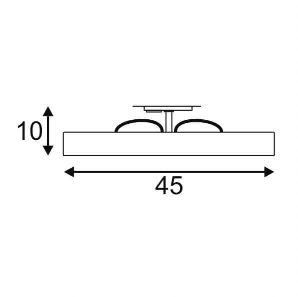 Трековый светодиодный светильник SLV 1Phase-Track Lynah Double 143770