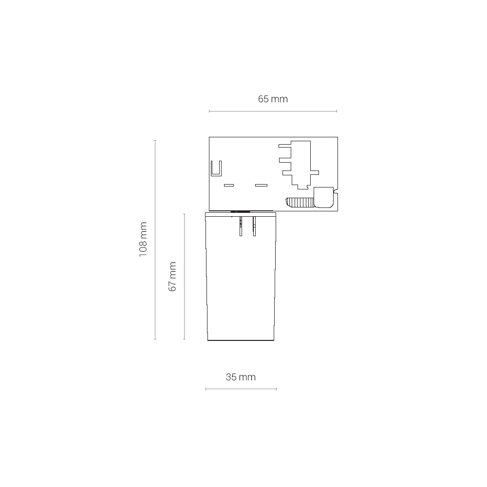 Адаптер для трековых светильников Nowodvorski Ctls Adapter 8282