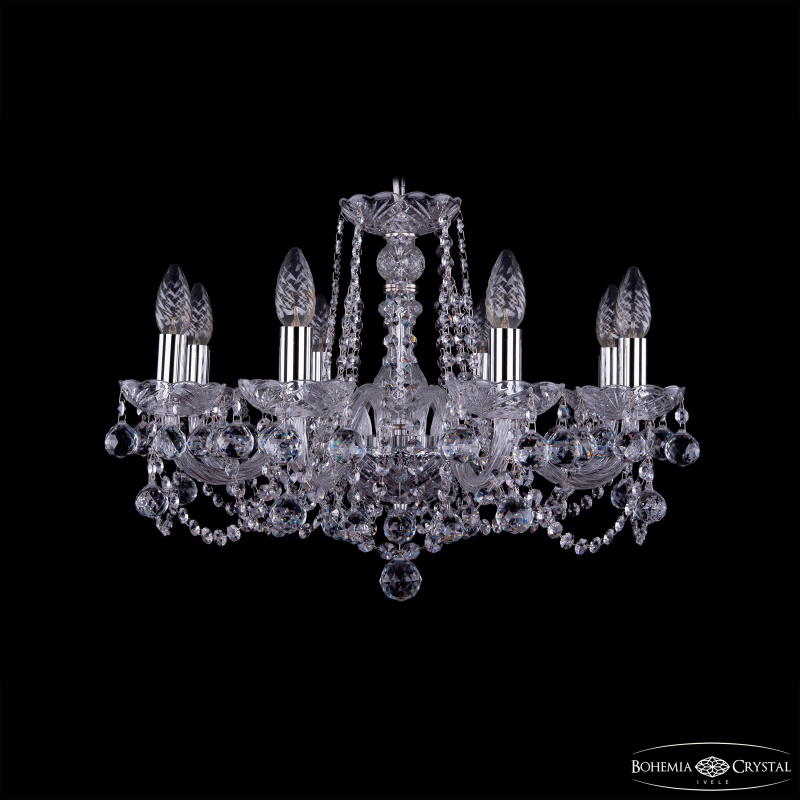 Подвесная люстра Bohemia Ivele Crystal 1402/8/195 Ni Balls