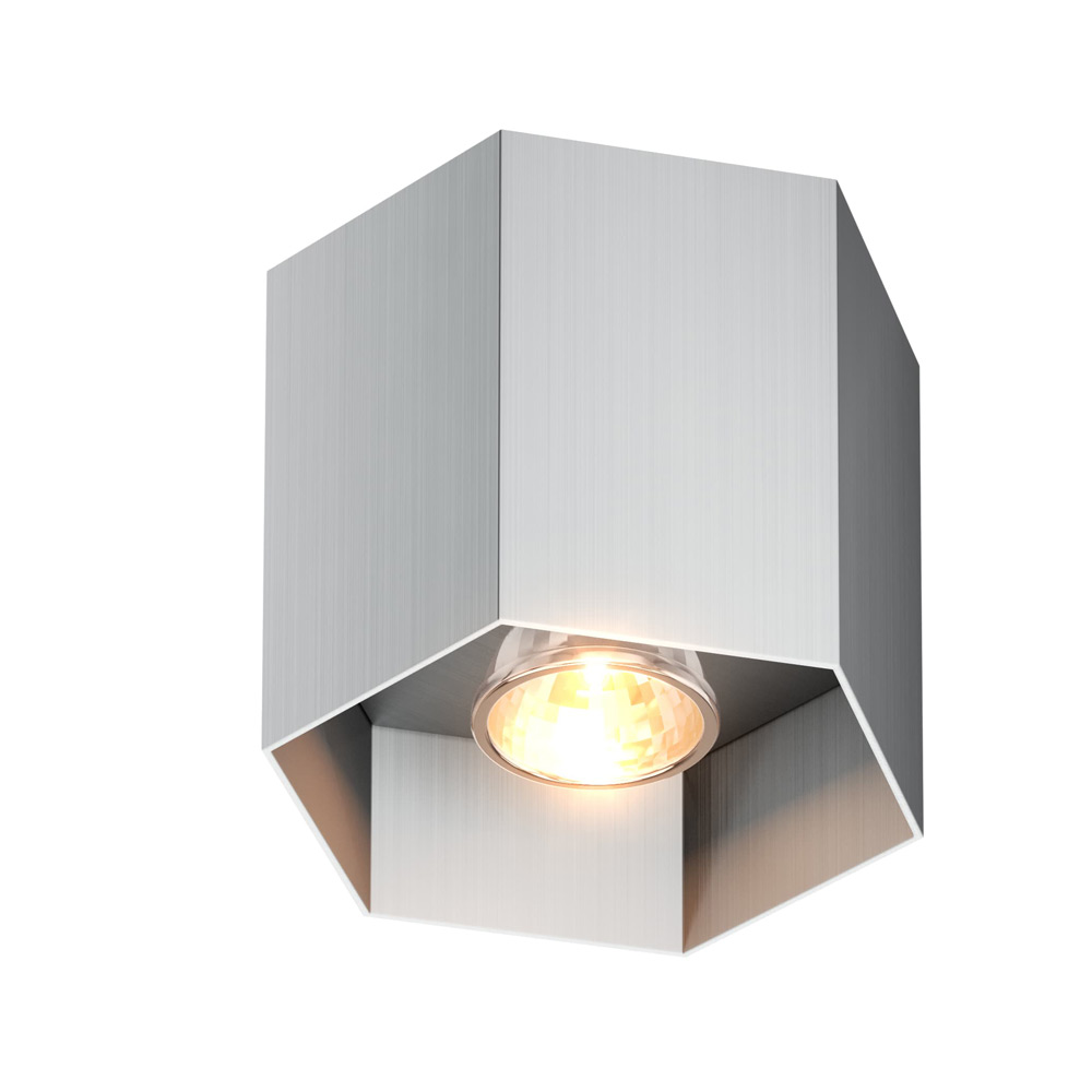 Потолочный светильник Zumaline POLYGON CL 1L 20035-Al