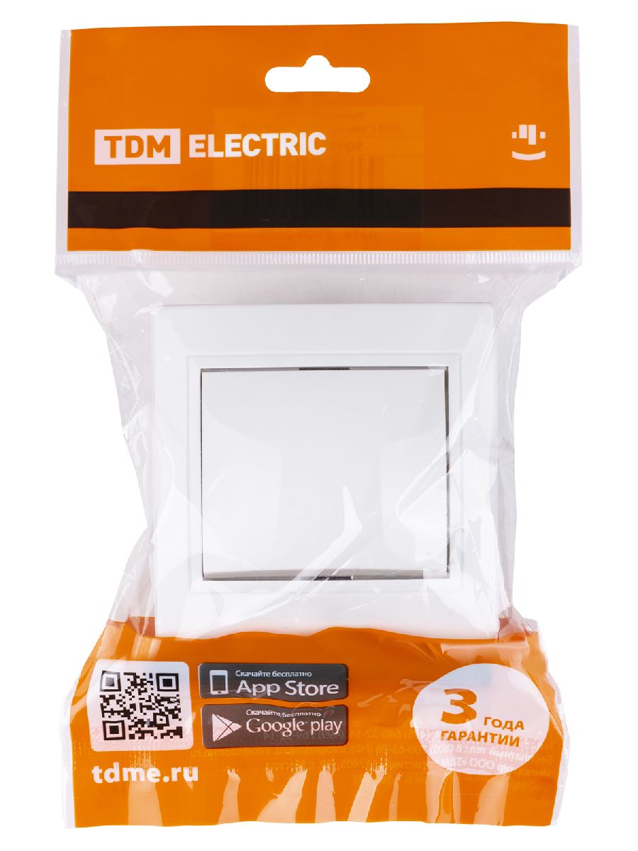 Выключатель одноклавишный Таймыр TDM Electric SQ1814-0001