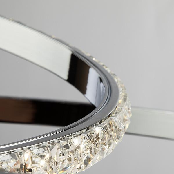 Подвесной светодиодный светильник Eurosvet 90062/2 хром