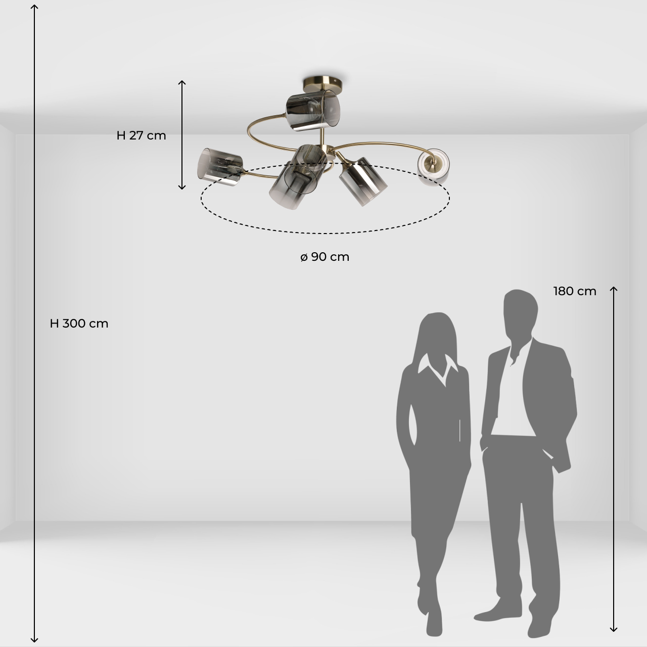 Люстра на штанге De Markt Вита 220014106 в Москве