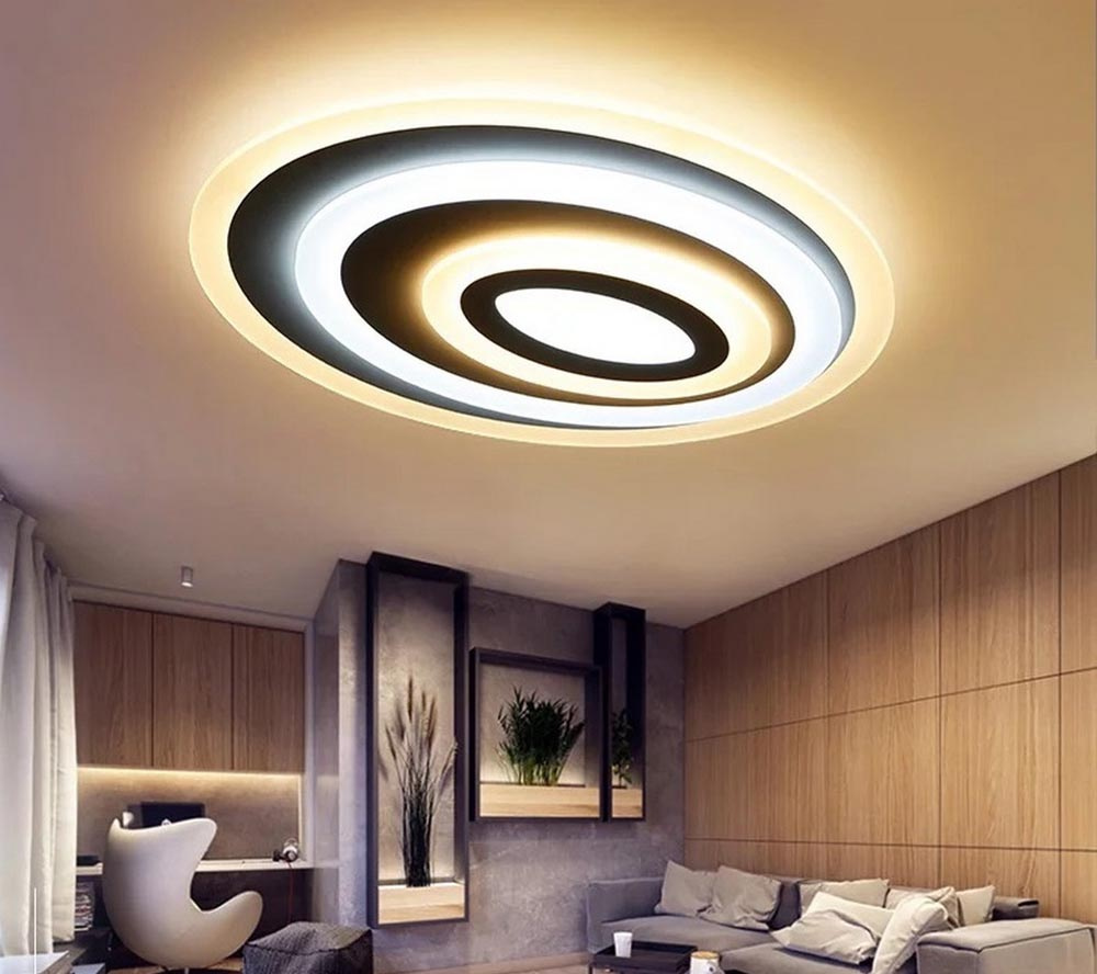 Потолочный светодиодный светильник с пультом ДУ Omnilux Fanano OML-05207-65