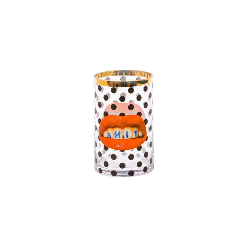 Ваза Shit Pois Small Seletti Toiletpaper Glass Vase 14160