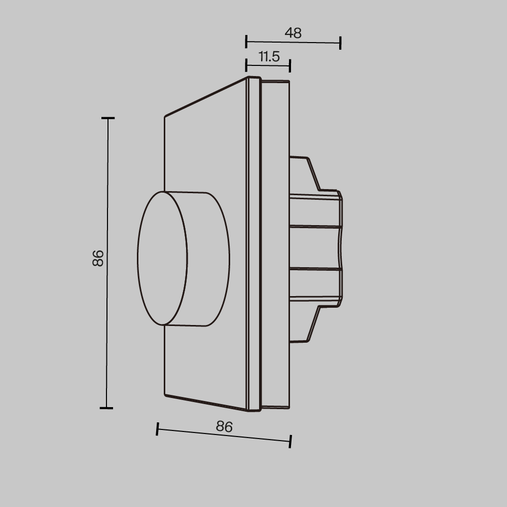 Роторная панель управления Maytoni Union 711024