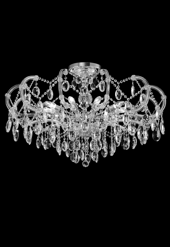 Подвесная люстра Crystal Lux Hollywood HOLLYWOOD SP-PL10 CHROME D1000