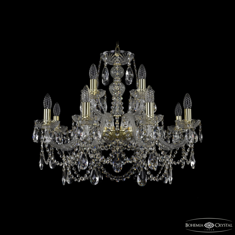 Подвесная люстра Bohemia Ivele Crystal 1411/8+4/240 G