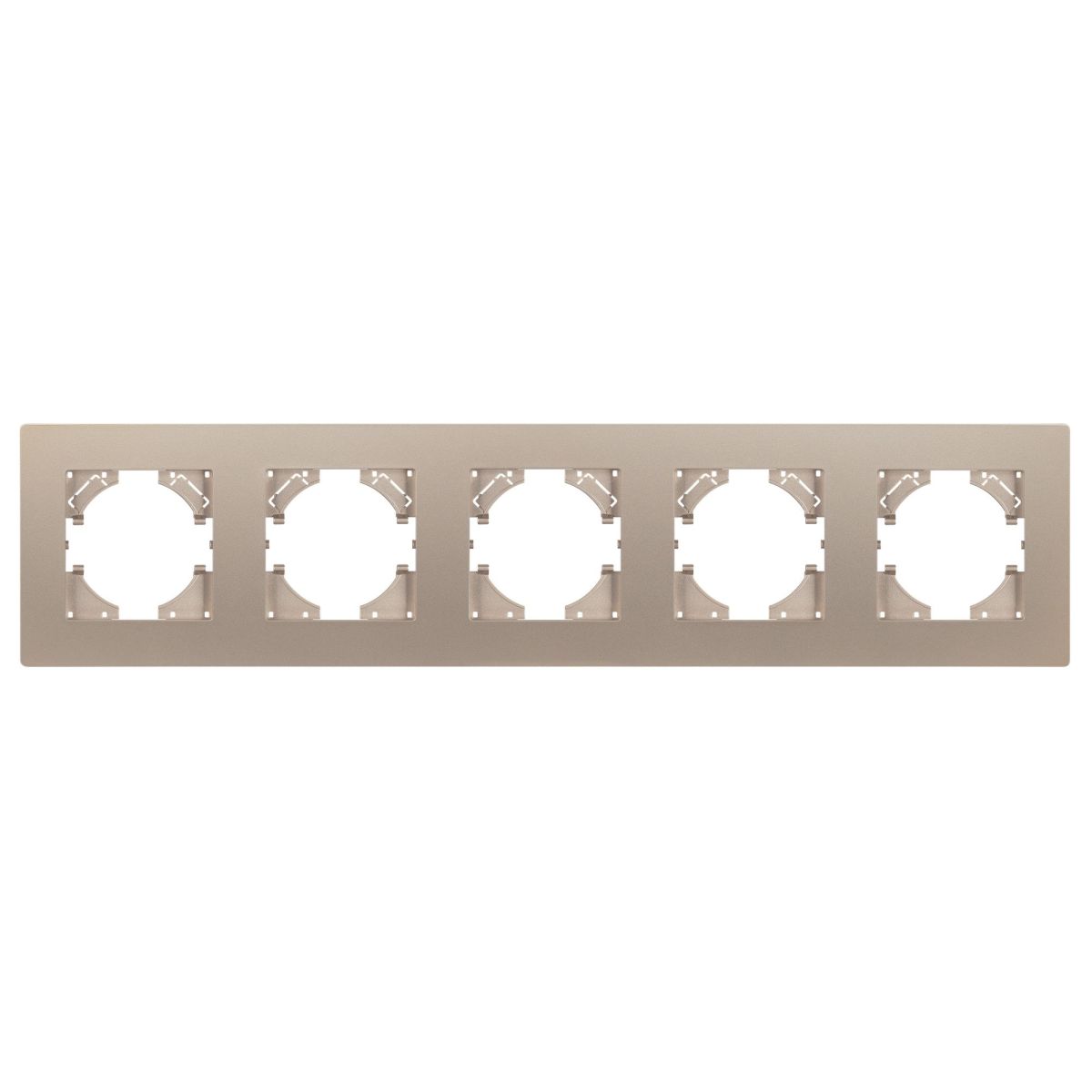 Рамка на 5 постов пластиковая Arlight FRM-PERIO-PL-5-GD 049765