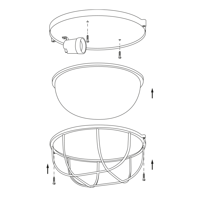 Настенно-потолочный светильник Wolta ДПБ03-100-002