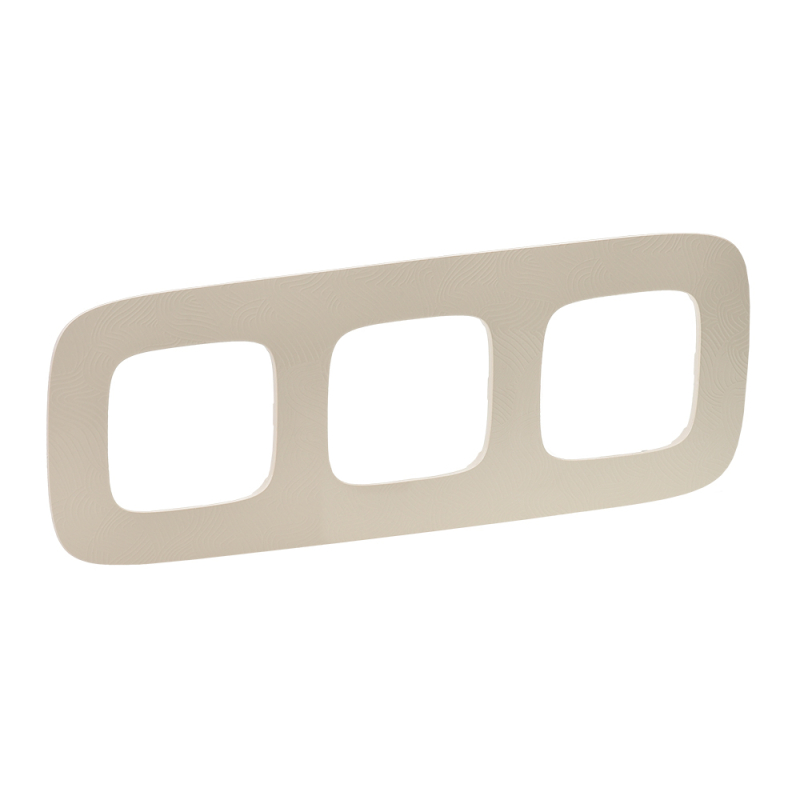 Рамка 3-постовая Legrand Valena Allure Тиснение бежевое 754383