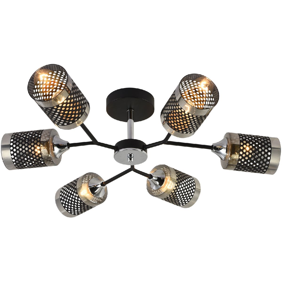 Люстра на штанге Reluce 01405-3.3-06B BK+CR