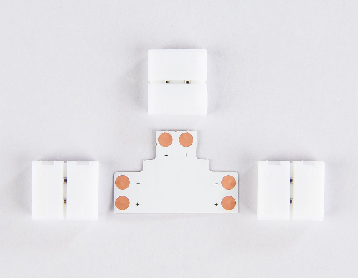 Соединитель T для светодиодной ленты 5050 12/24V (2 конт.) GS6951 (5шт) Ambrella Light Illumination GS6951