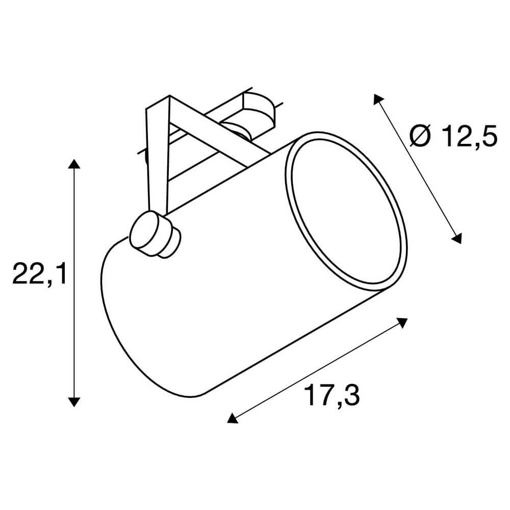 Трековый светодиодный светильник SLV S-Track Dali Euro Spot Led 1002672