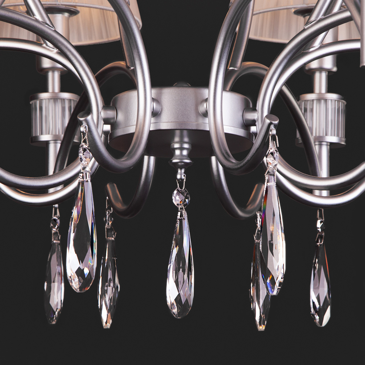 Подвесная люстра Eurosvet Capri 60092/8 серебро