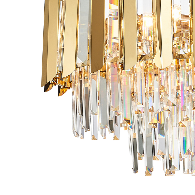 Подвесная люстра Natali Kovaltseva AMAZONE 81444/10C GOLD
