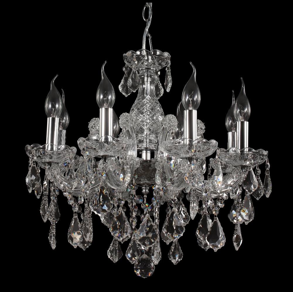 Подвесная люстра Crystal Lux Ines SP8 Chrome/Transparent