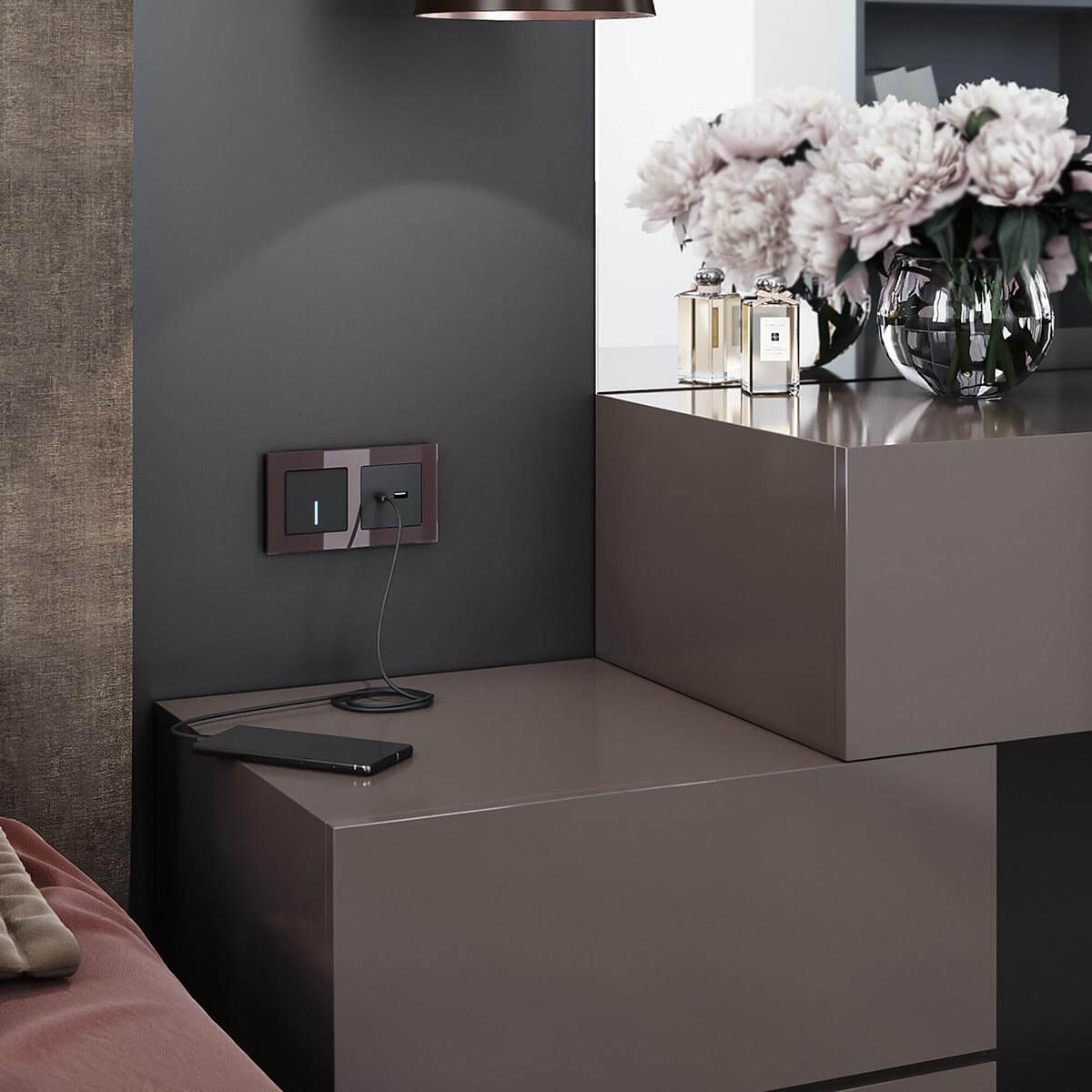 Сенсорный выключатель одноклавишный с подсветкой Werkel 4690389179532 W4510008