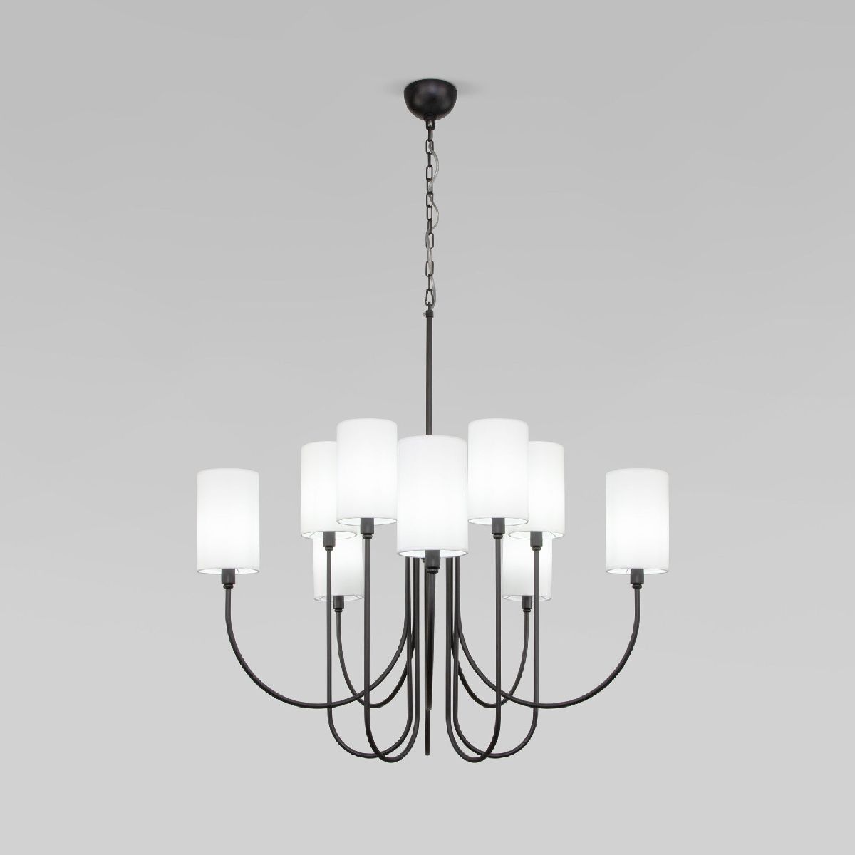 Подвесная люстра Eurosvet Abbey 60164/10 черный Smart a065748