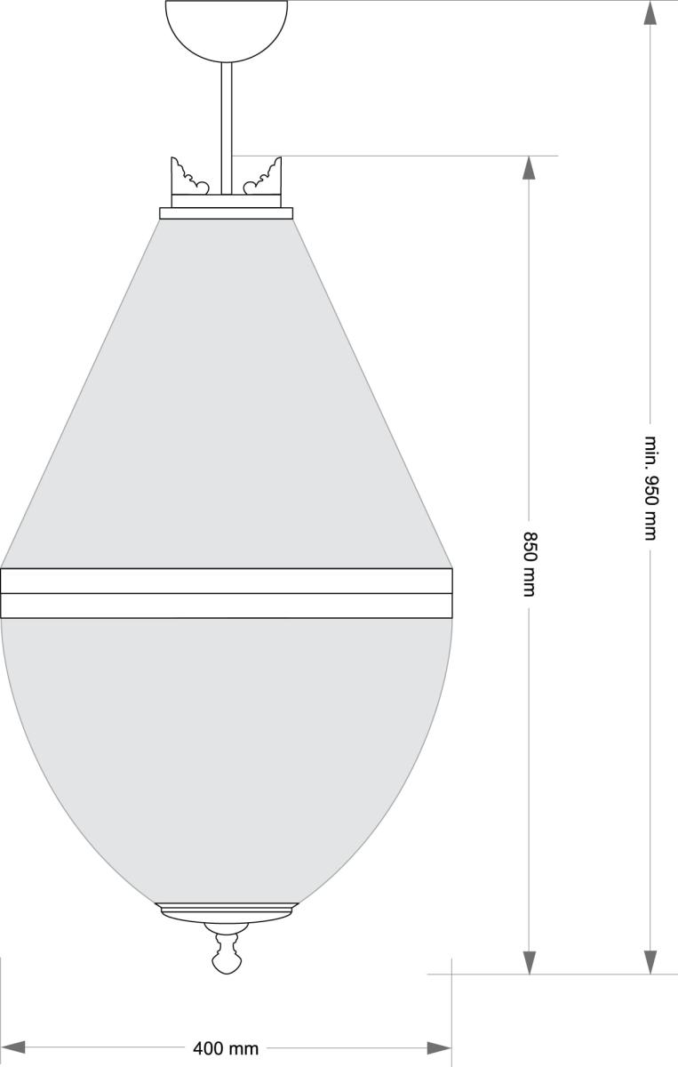 Подвесная люстра Kutek Arezzo ARE-PL-8 (P) 400