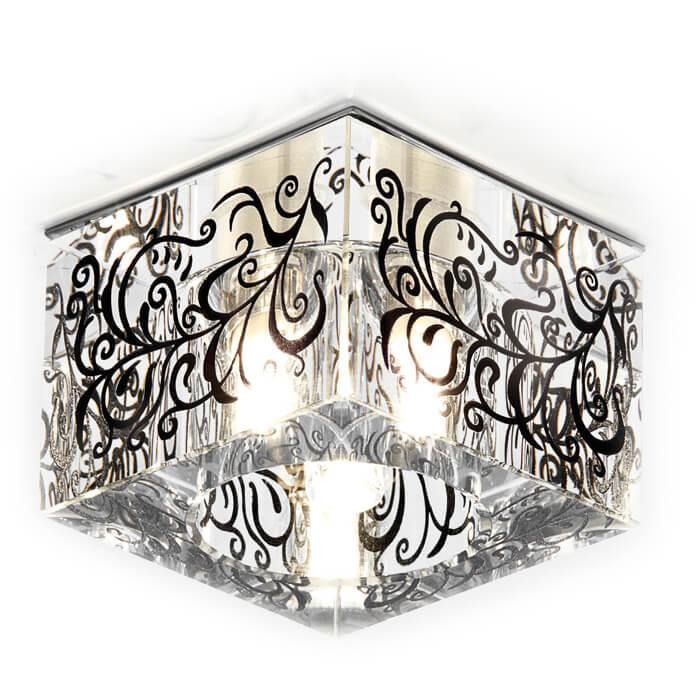 Встраиваемый светильник Ambrella Light Glass D1006 CH/BK