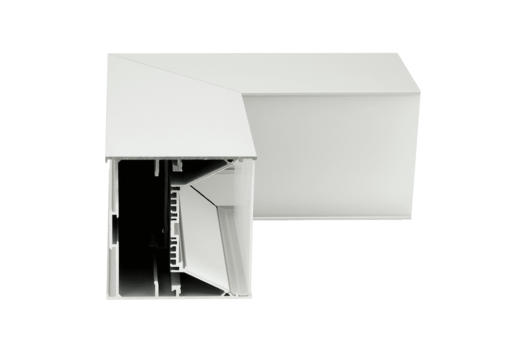 L-образный коннектор для профиля Lumker L9086-L90N 003238